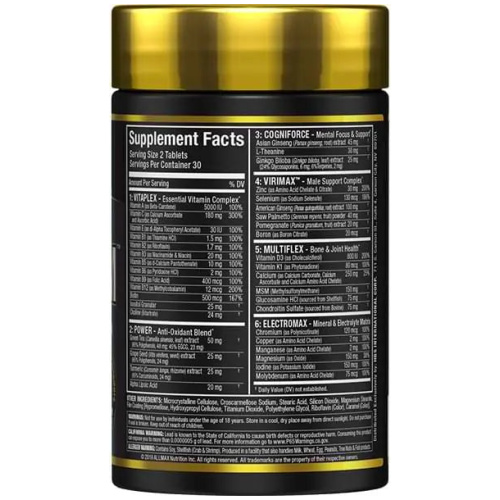 ALLMAX Nutrition VITAFORM - Premium Multivitamin for Men - Six Functional Complexes + Vitamin C, D3 & Zinc - 60 Count - 30 Ser - Image 2