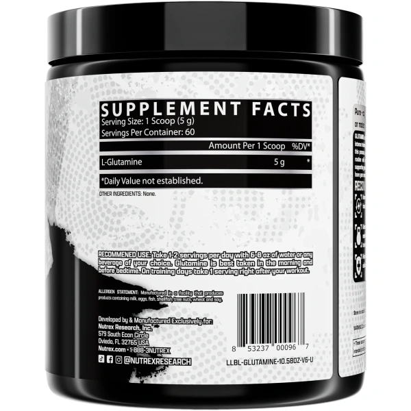 Nutrex GLUTAMINE PURE 300g 60 Ser - Image 2