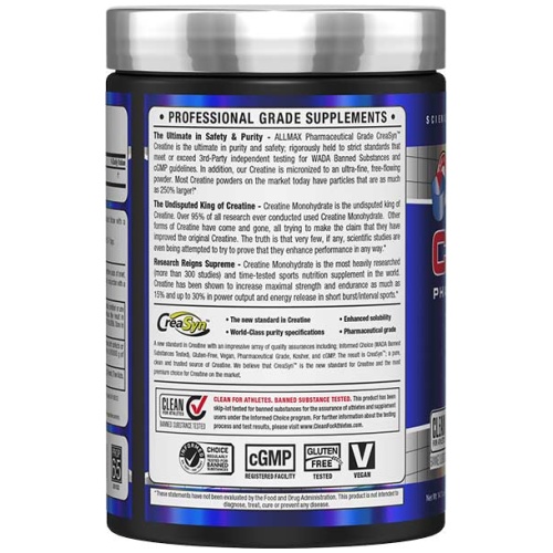 ALLMAX Nutrition Creatine Monohydrate Creatine Micronized 400g 80 Ser - Image 3