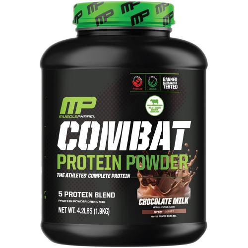 MusclePharm Combat Powder Protein 4lb 52 Ser Chocolate