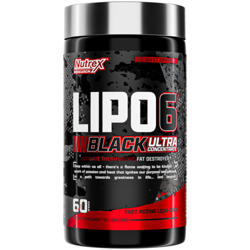 Nutrex LIPO‑6 BLACK ULTRA CONCENTRATE 60 Count 60 Ser