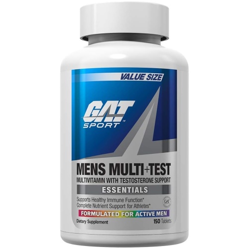 GAT SPORT Men's Multi + Test, Premium Multivitamin Tablets 150 Count - 75 Ser