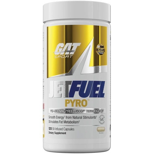 GAT Sport JetFuel Pyro - Fat-Burning Thermogenic 120 Count - 40 Ser