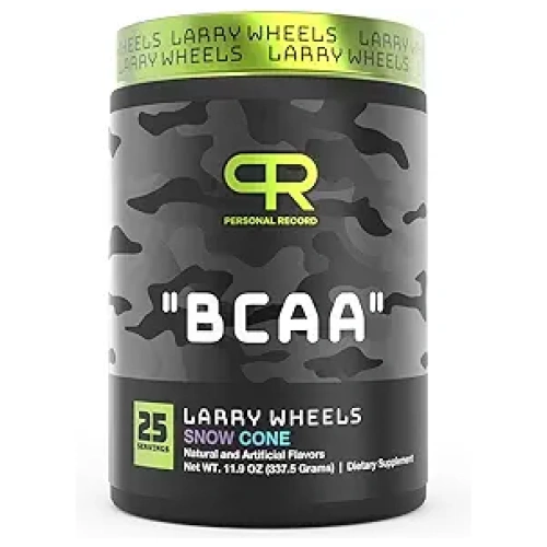 Personal Record Larry Wheels' PR BCAA | Aminoácidos de Cadena Ramificada | 7g de BCAA | 2g de Citrulina | 337g | 25 Servings