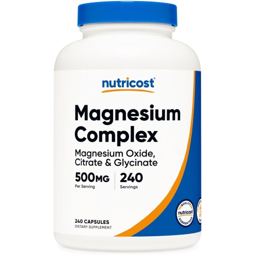 Nutricost Magnesium Complex 500mg 240 Count 240 Ser