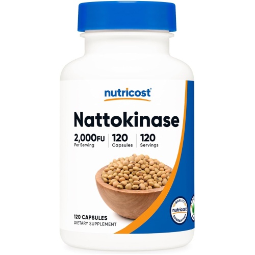 Nutricost Nattokinase 2000FU 120 Count 120 Ser