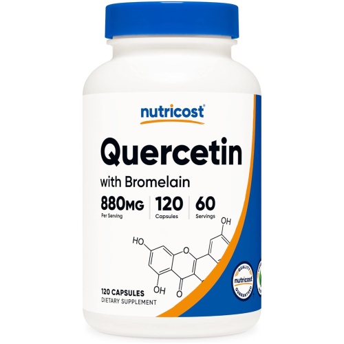 Nutricost Quercetin with Bromelain 120 Count 60 Ser