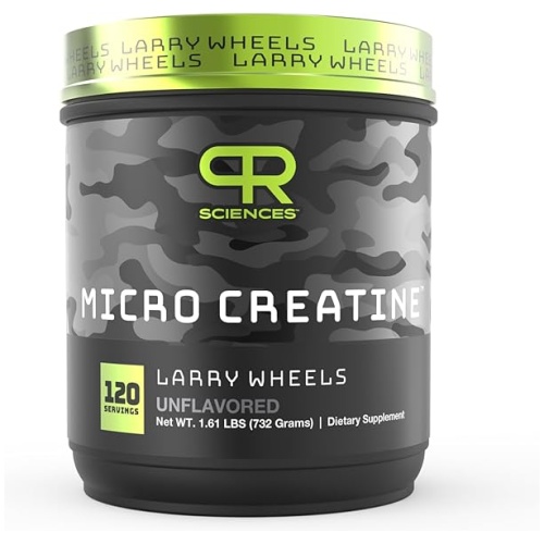 Personal Record Larry Wheels | PR Creatina Micronizada | Creatine Monohydrate | Con Tart Cherry y Himalayan Salt | 732g | 120 ser | Sin Sabor