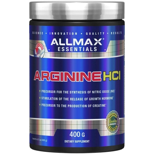 ALLMAX Nutrition Essentials ARGININE HCL - Vegan & Gluten Free - 400g - 80 Ser