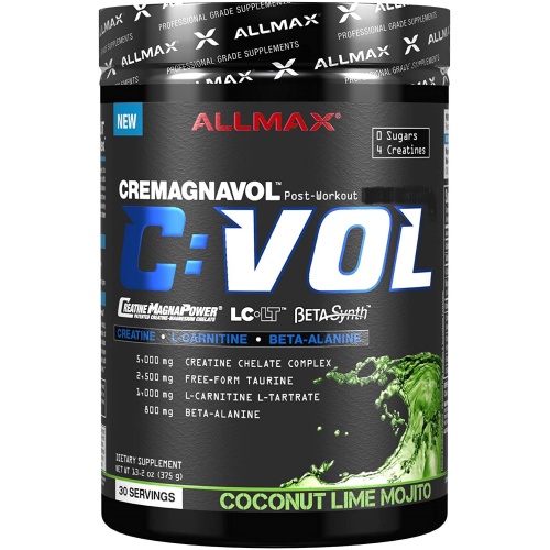 ALLMAX Nutrition C:VOL - Post-Workout Formula - with Creatine Taurine & Beta Alanine - Sugar Free - 375 g - 30 Ser - Coconut Lime Mojito