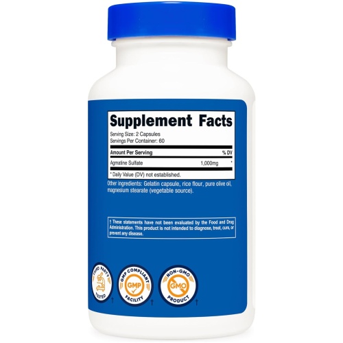 Nutricost Agmatine Sulfate 120 Count 60 Ser - Image 2