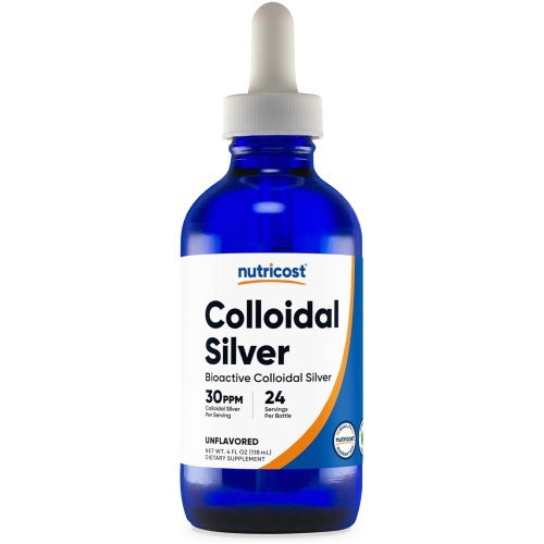 Nutricost Colloidal Silver 30PPM 118 ml 24 Ser