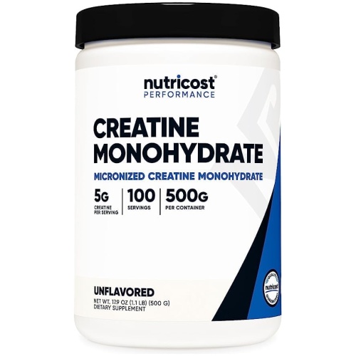 Nutricost Micronized Creatine Monohydrate 500g 100 Ser