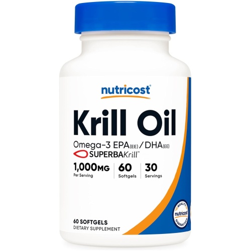 Nutricost Krill Oil 1000mg 60 Count 30 Ser