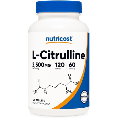 Nutricost L-Citruline Caps 2500mg 120 Count 60 Ser