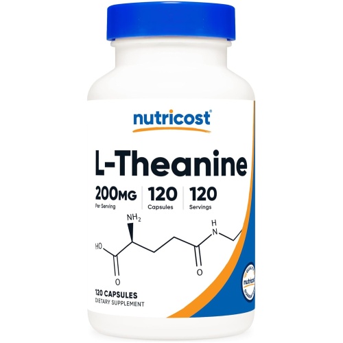 Nutricost L-Theanine 200mg 120 Count 120 Ser