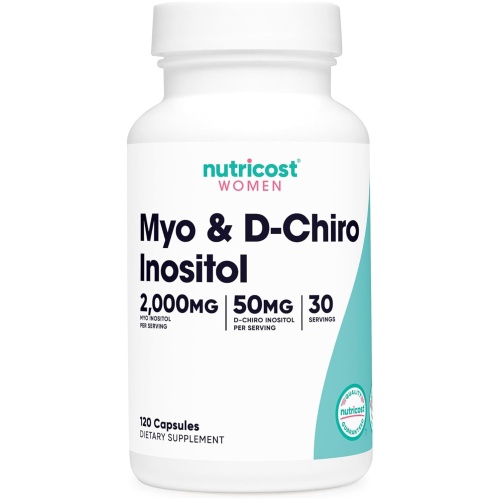 Nutricost Myo Inositol & 2000mg D-Chiro Inositol 50mg 120 Count 30 Ser