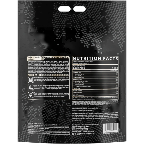 Nutrex MASS INFUSION 12LB - Image 2