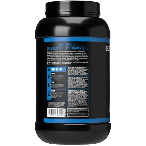 GIANT SPORTS Delicious Elite Protein Powder 2lb 25 Ser - Image 2