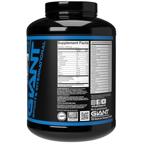 GIANT SPORTS Delicious Elite Protein Powder 5lb 61 Ser - Image 2