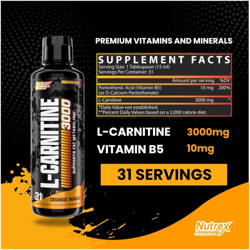 Nutrex LIQUID CARNITINE 3000 31 Ser - Image 2