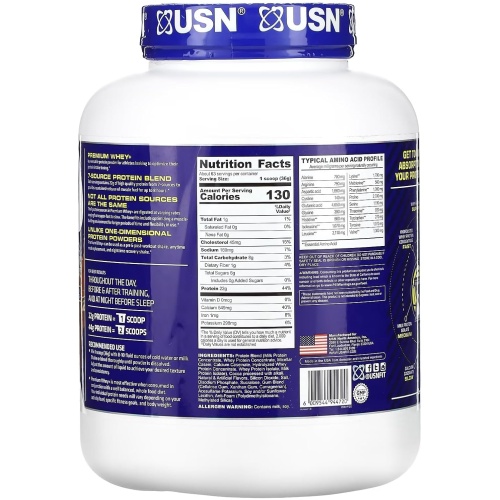 USN Premium Whey Protein 5 lb 61 Ser - Image 2