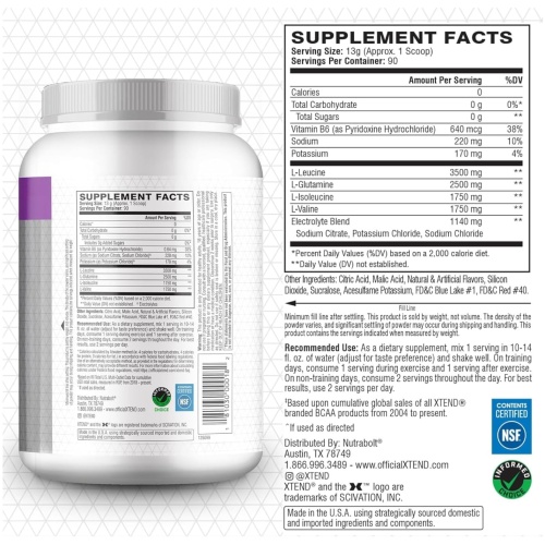 XTEND BCAA'S 2LB 90 Ser - Image 2