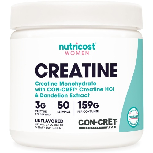 Nutricost Women Creatine Monohydrate with CON-CRET Creatine HCL & Dandelion Root Extract 159g 50 Ser - Image 3