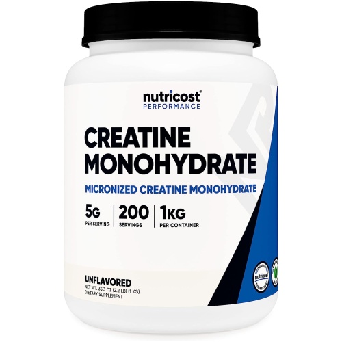 Nutricost Micronized Creatine Monohydrate 1kg 200 Ser