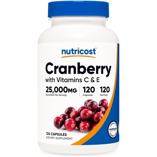 Nutricost Cranberry Extract 25,000mg 120 Count 120 Ser