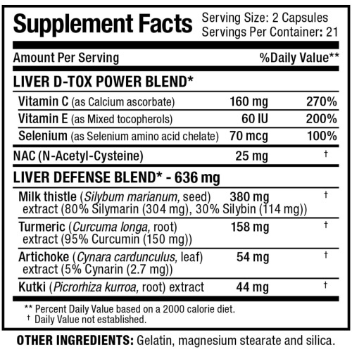 Allmax Liver Detox 42 Count 21 Ser - Image 2