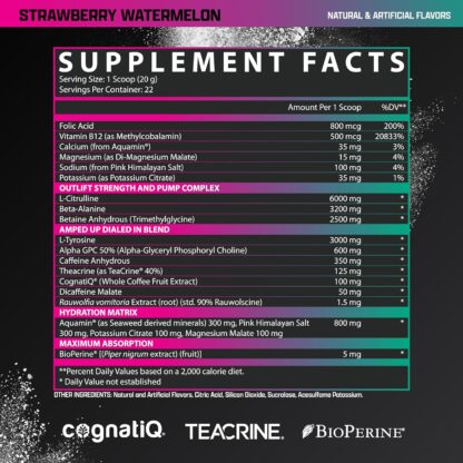 Nutrex Research OUTLIFT AMPED 22 Ser STRAWBERRY WATERMELON - Image 2