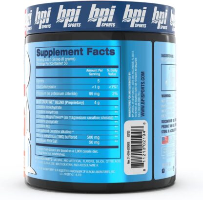 BPI Sports Best Creatine 300g 50 Ser Blue Raz - Image 2