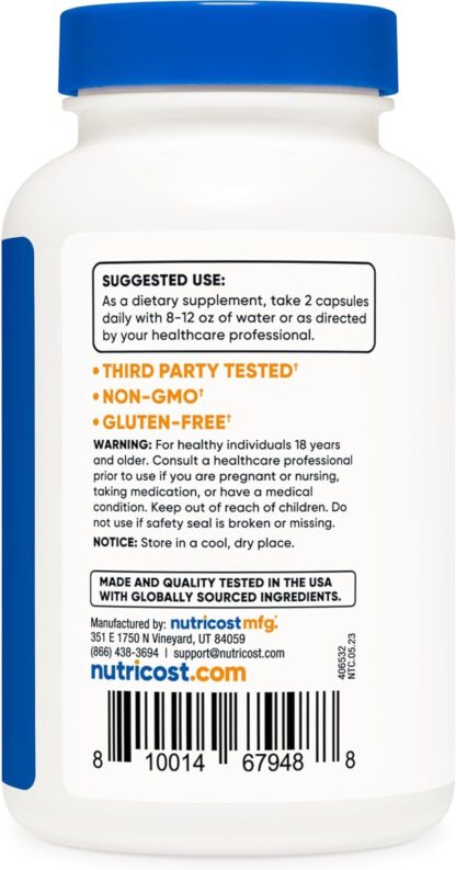 Nutricost Resveratrol 700mg 120 Count 60 Ser - Image 3