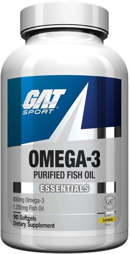 GAT SPORT Essentials Omega-3 Purified Fish Oil - 90 Count 90 Ser