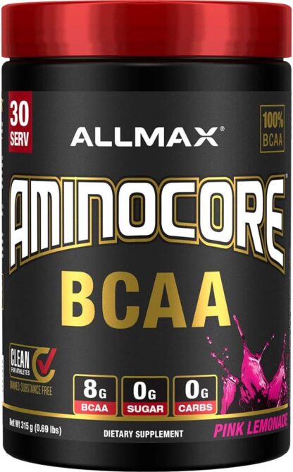 ALLMAX Nutrition AMINOCORE BCAA 315g 30 Ser Pink Lemonade