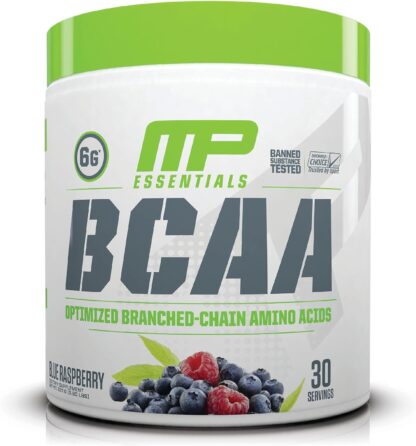 MusclePharm BCAA Essential Powder 225g 30 Ser Blue Raspberry