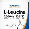 Nutricost L-leucine 2000mg 120 Count 30 Ser
