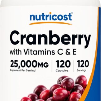 Nutricost Cranberry Extract 25,000MG 120 Count 120 Ser