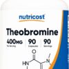 Nutricost Theobromine 400mg 90 Count 90 Ser