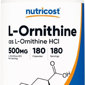 Nutricost L-Ornithine 500mg 180 Count 180 Ser