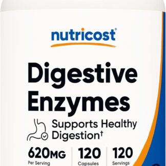 Nutricost Digestive Enzyme 620mg 120 Count 120 Ser