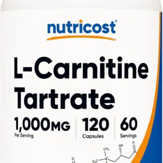 Nutricost L-Carnitine Tartrate 1000mg 120 Count 60 Ser