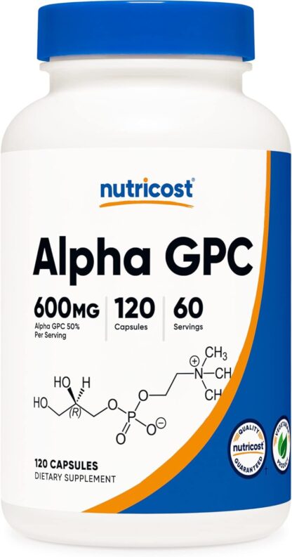 Nutricost Alpha GPC 600mg 120 Count 60 Ser