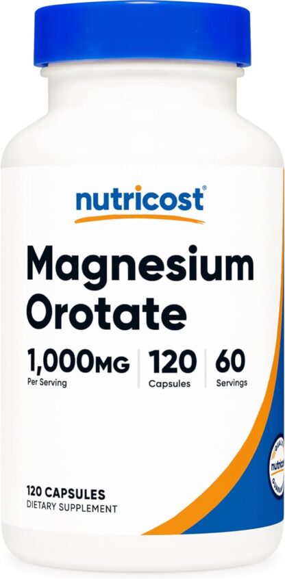 Nutricost Magnesium Orotate 1000mg 120 Count 60 Ser