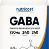 Nutricost GABA 750mg 240 Count 240 Ser