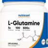 Nutricost L Glutamine 500g 100 Ser