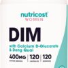 Nutricost DIM for Women 400mg with Calcium D-Glucarate and Dong Quai 120 Count 120 ser