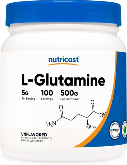 Nutricost L Glutamine 500g 100 Ser