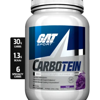 GAT SPORT Carbotein High-Performance Glycogen Loader - 4LB 50 Ser - Grape